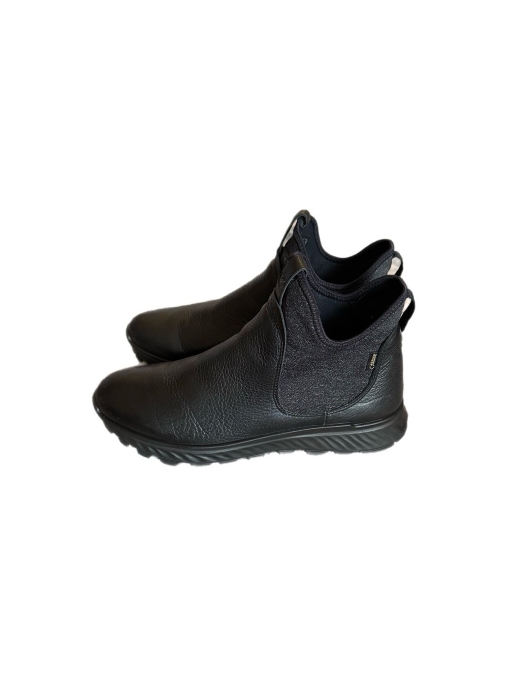 Women’s Ecco Exostrike GTX Black yak Slip-On Leather boots size 9 - Picture 4 of 8